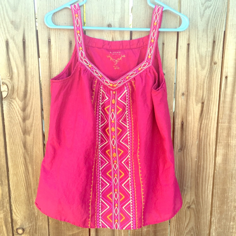 Magenta Aztec Tank top